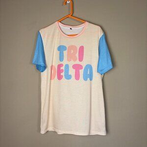 Tri Delta Graphic Tee - Size L
